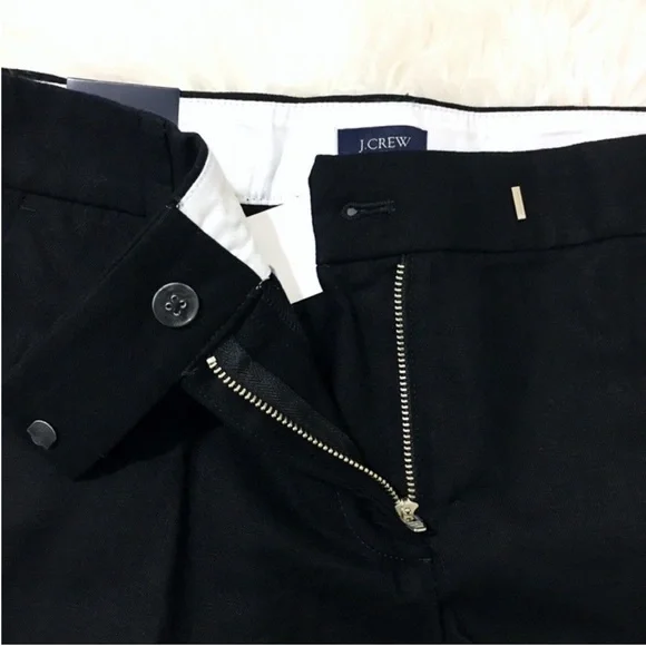 J. Crew Black Linen High Waist Scalloped Hem Shorts - Picture 6 of 6